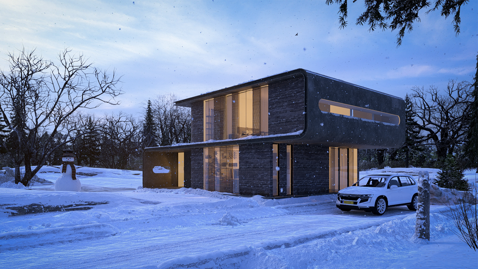Villa in de Winter