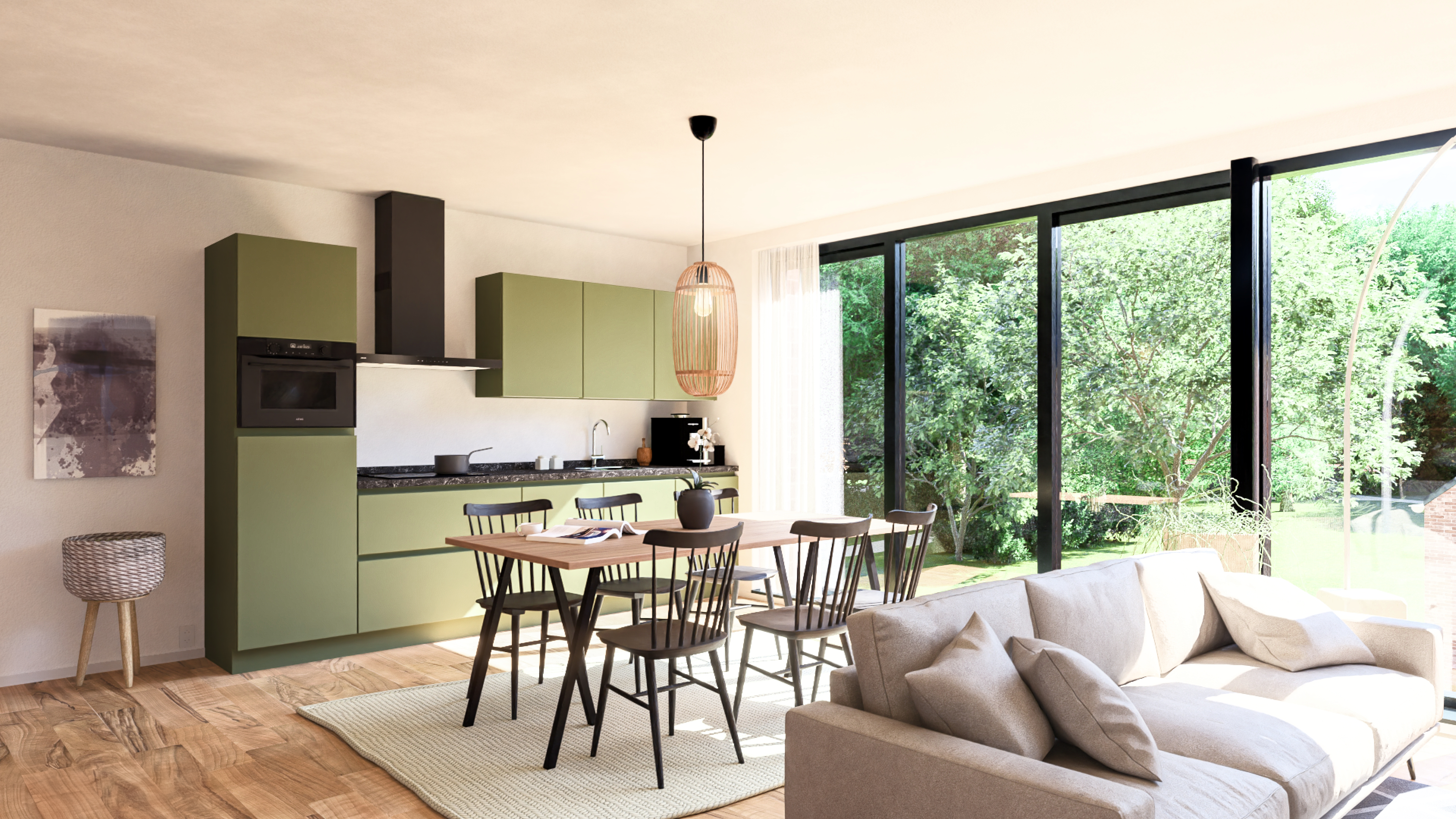 Interieur Renders voor “Achter de Burcht”